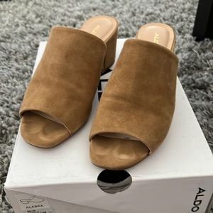 Aldo Alaska Tan Mules